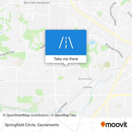 Springfield Circle map