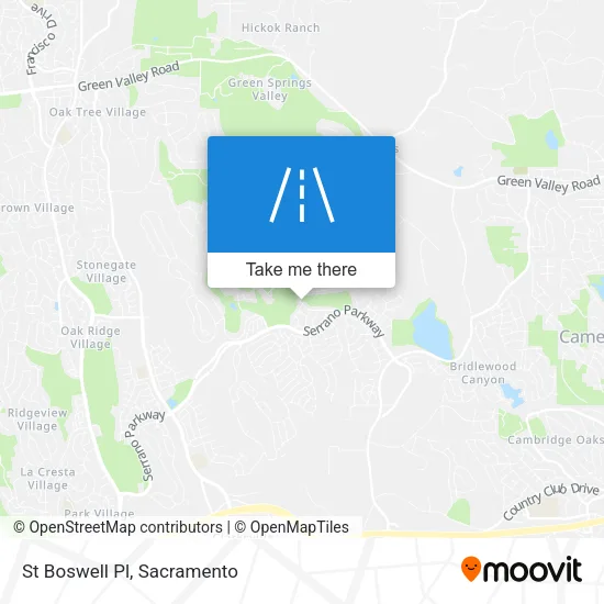St Boswell Pl map