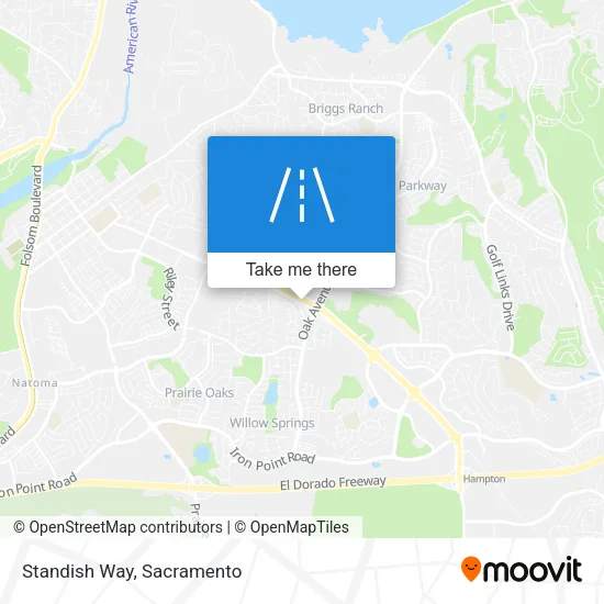 Standish Way map