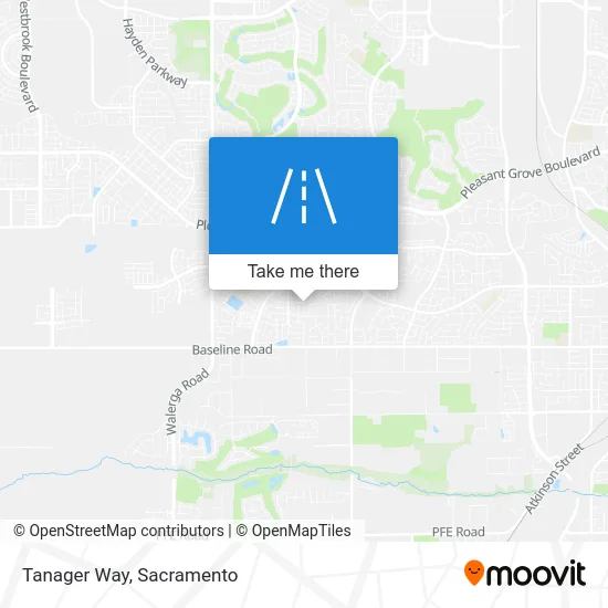 Tanager Way map