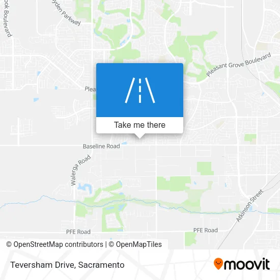 Teversham Drive map