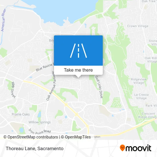 Thoreau Lane map