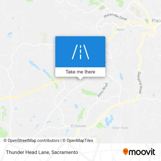 Thunder Head Lane map