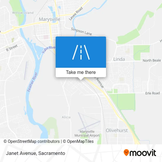 Janet Avenue map
