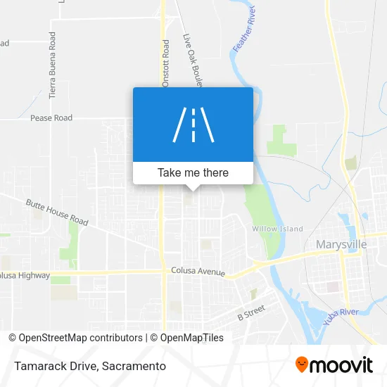 Tamarack Drive map