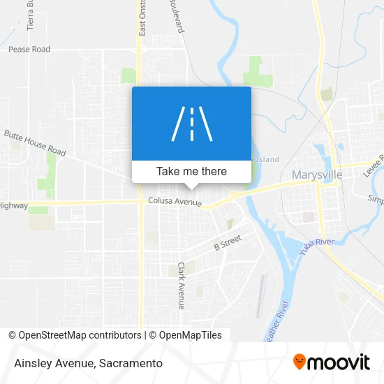 Ainsley Avenue map