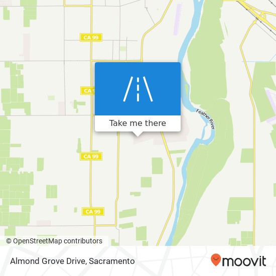 Almond Grove Drive map