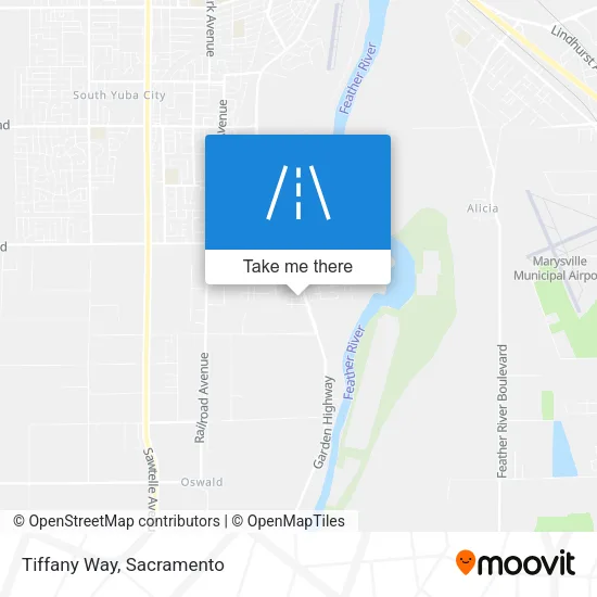 Tiffany Way map
