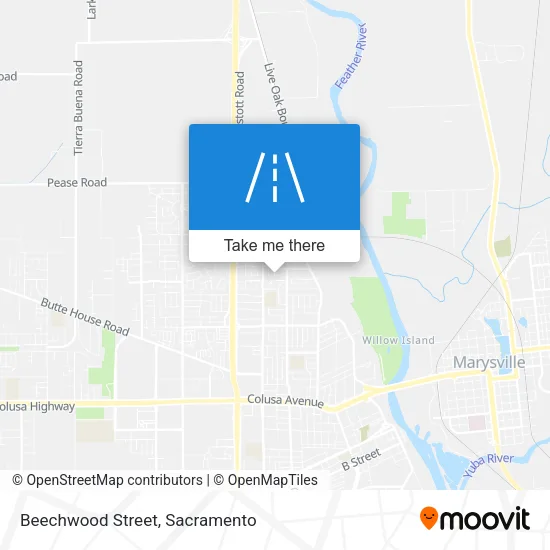 Beechwood Street map