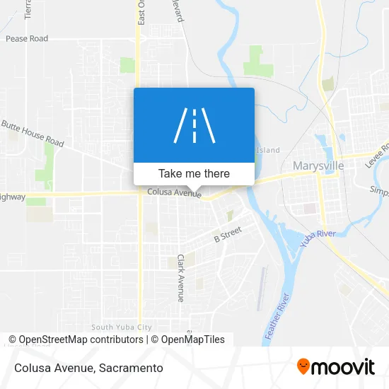 Colusa Avenue map