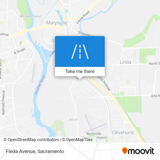 Fleda Avenue map