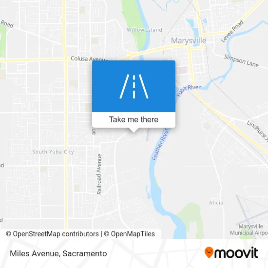 Miles Avenue map