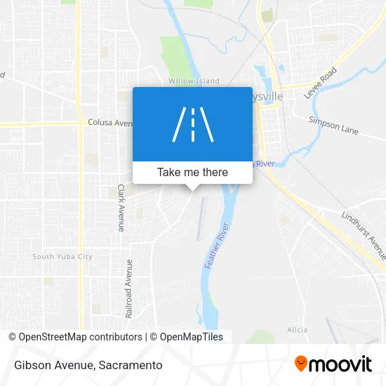 Gibson Avenue map