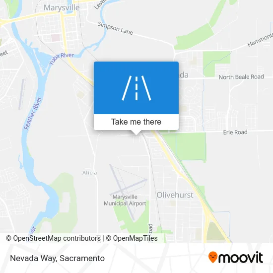 Nevada Way map