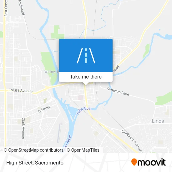 High Street map
