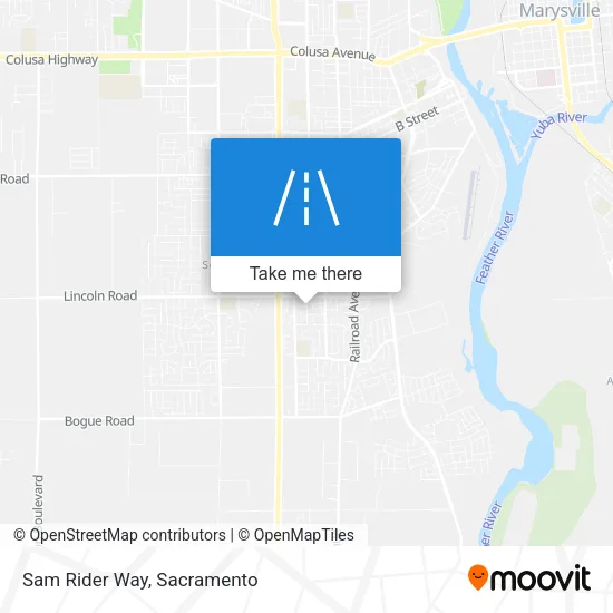 Sam Rider Way map