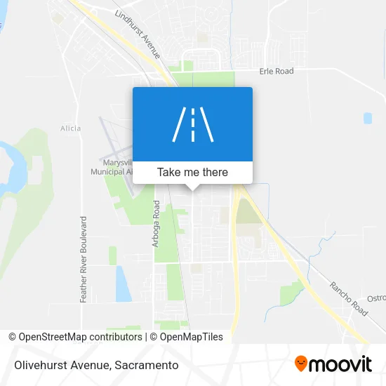 Olivehurst Avenue map
