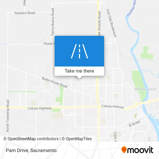 Pam Drive map