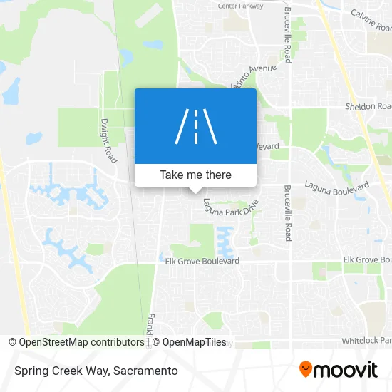 Spring Creek Way map