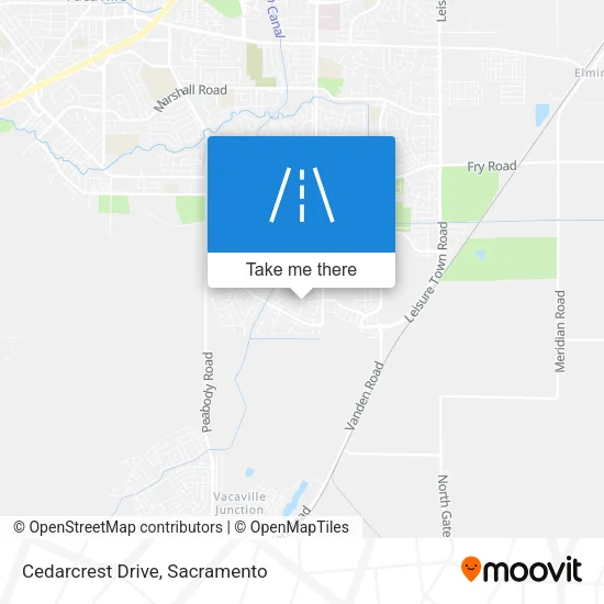 Cedarcrest Drive map