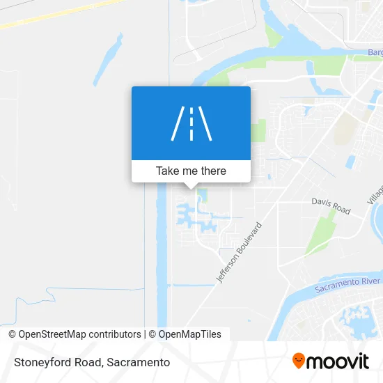 Stoneyford Road map