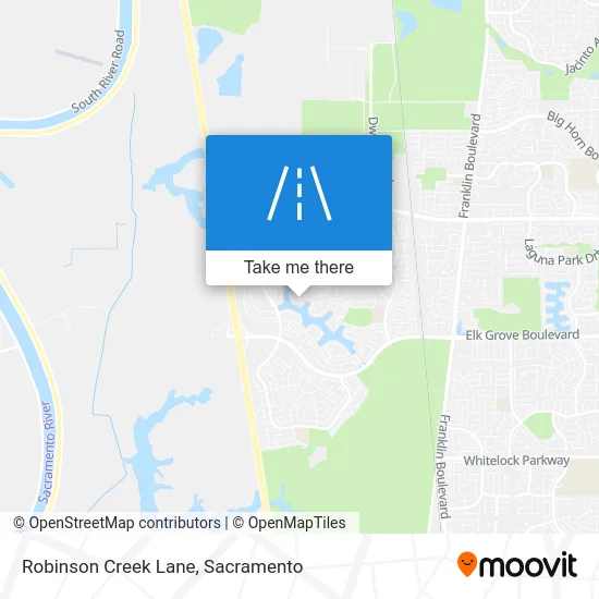 Robinson Creek Lane map