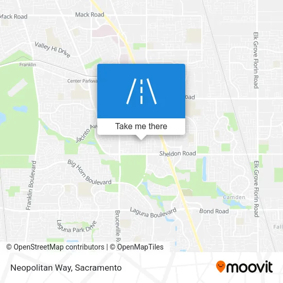 Mapa de Neopolitan Way