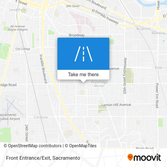 Front Entrance/Exit map