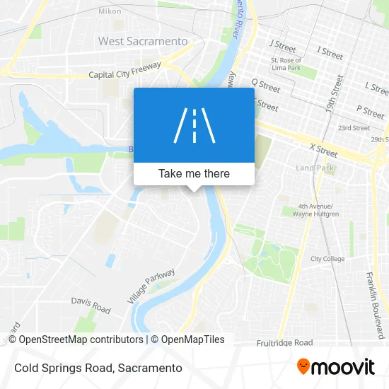 Cold Springs Road map