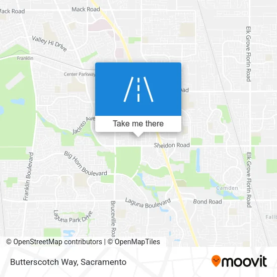 Mapa de Butterscotch Way