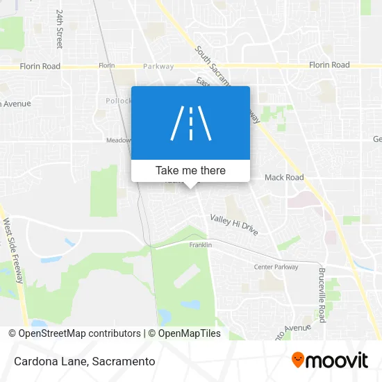 Cardona Lane map
