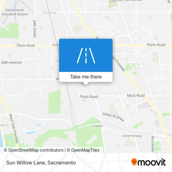 Sun Willow Lane map