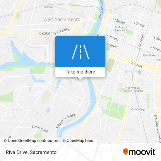 Riva Drive map