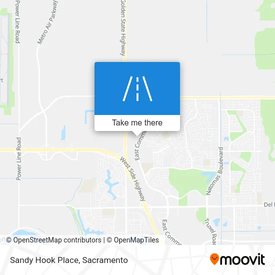 Sandy Hook Place map