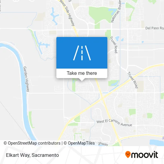 Elkart Way map