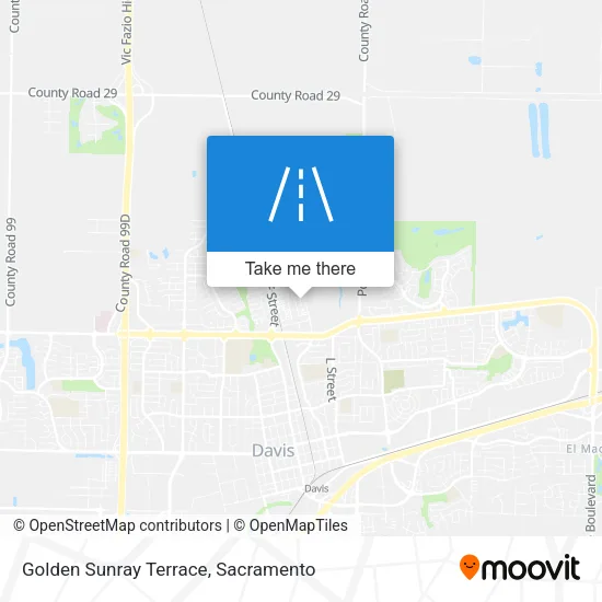 Golden Sunray Terrace map