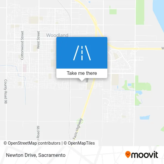 Newton Drive map