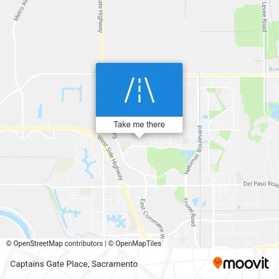 Captains Gate Place map
