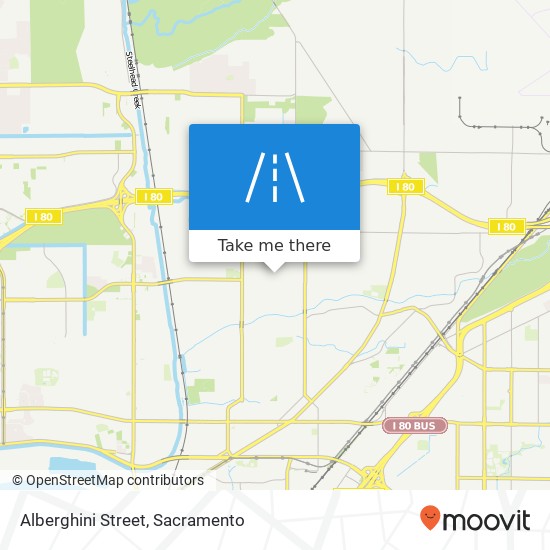 Alberghini Street map