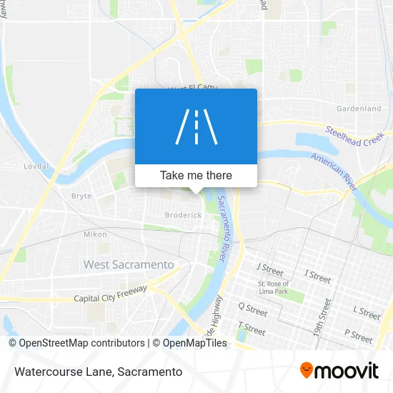 Watercourse Lane map