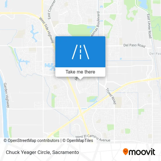 Chuck Yeager Circle map