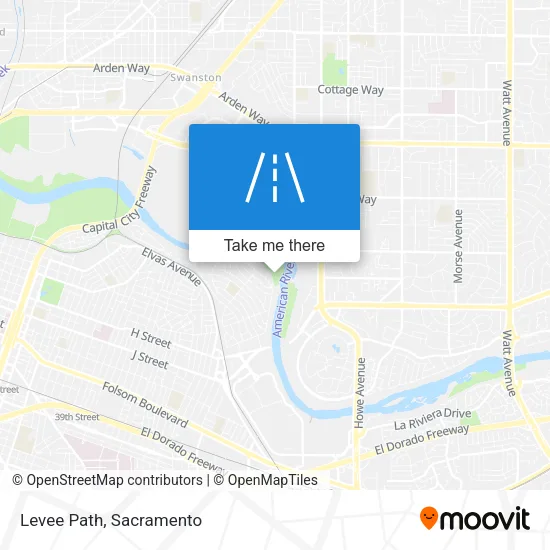 Mapa de Levee Path