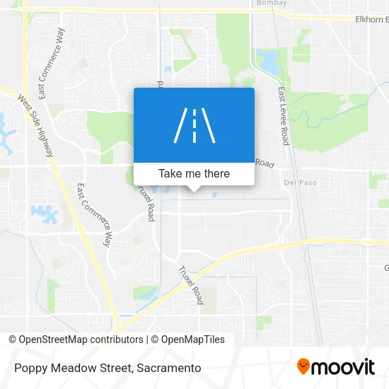 Mapa de Poppy Meadow Street