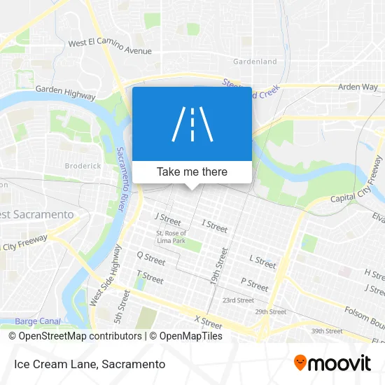 Ice Cream Lane map