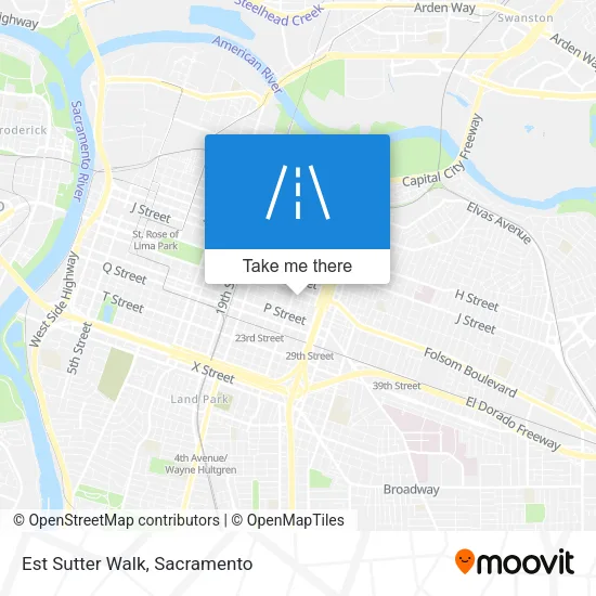 Est Sutter Walk map