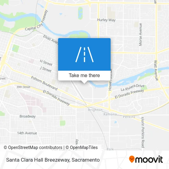 Mapa de Santa Clara Hall Breezeway