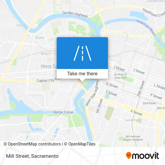 Mill Street map