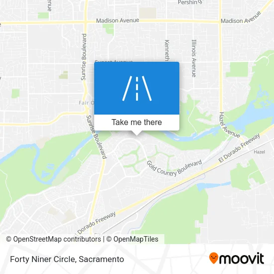 Forty Niner Circle map