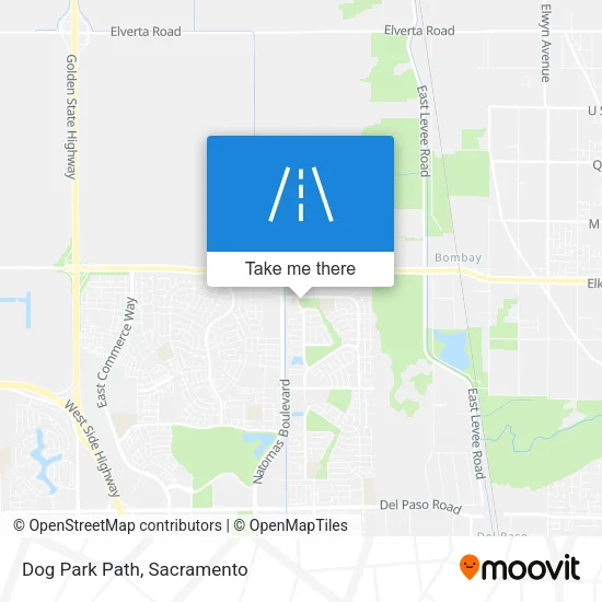 Mapa de Dog Park Path