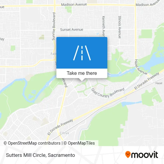Mapa de Sutters Mill Circle
